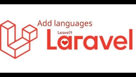 Laravel 9 || Add languages