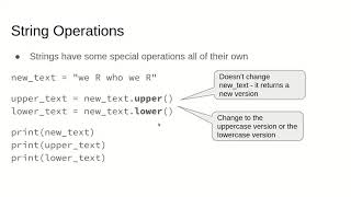 16 - String Operations I