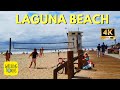 Heisler Park and Downtown Laguna Beach CA | 4K Walking Tour