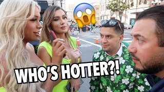 ASKING STRANGERS TO RATE US!!
