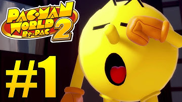 Pac-Man World 2 Re-Pac Gameplay Walkthrough Part 1 - World 1 & 2