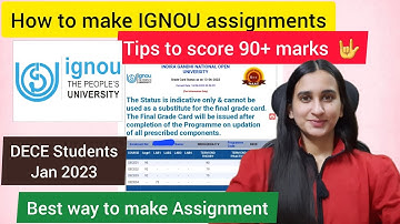 How to make IGNOU assignments Simran Gumber Level Up Learning