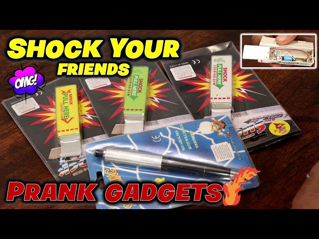 EDFRWWS Electric Shock Joke Chewing Gum Pull Head Shocking Toy Gift Gadget  Prank Trick 