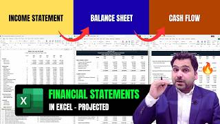 Prepare Financial Statements in Excel - Projected