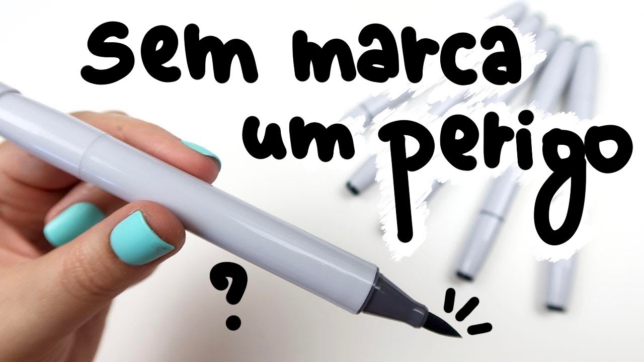 Eu comprei um kit de canetas profissionais pra colorir os meus desenhos