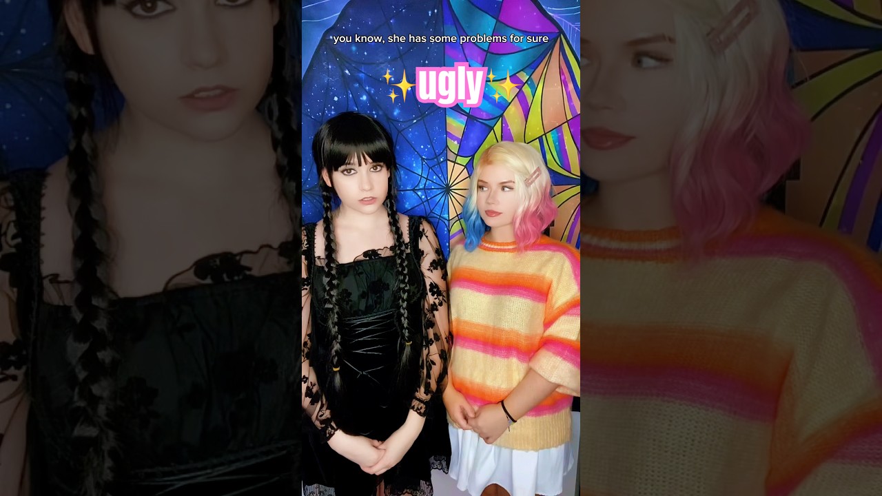 She’s also 🫶🏻ugly🫶🏻 ver.2 | Enid Sinclair & Wednesday Addams @witchera_ #cosplay #wednesday