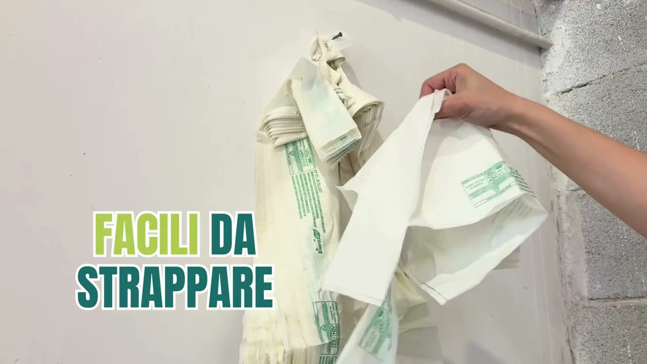 Shoppers Biodegradabili mini 30x60cm con soffietti laterali