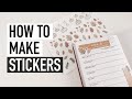 HOW TO MAKE STICKERS | my new cutting machine