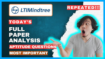 Examendatum? 💀| LTI Mindtree Aptitude Vragen & Antwoorden 2025 | Werving