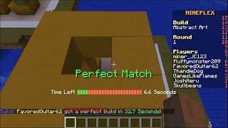 Minecraft server Mineplex: Speed Builder ... Perfect Build