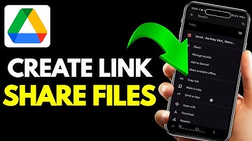 How to Create Google Drive Link to Share Files in Mobile || Share Files Using Google Drive