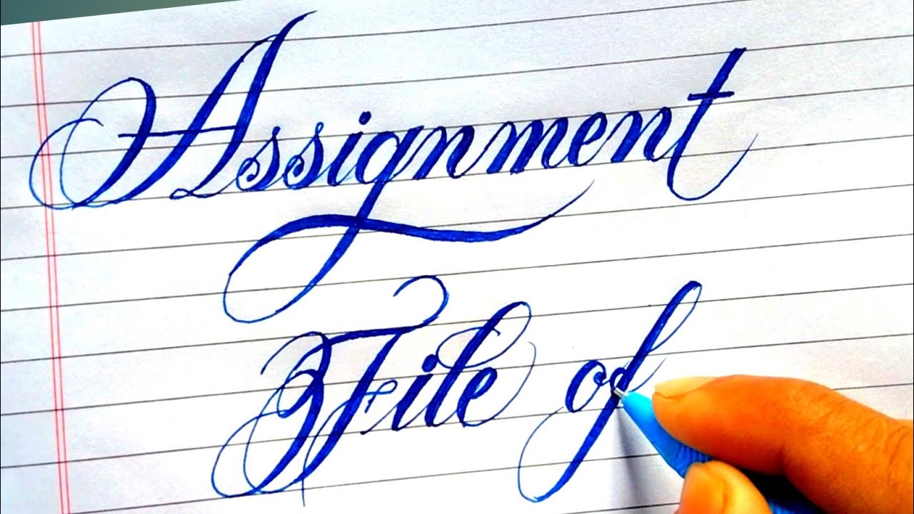 write assignment design