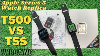 T500 &amp; T5S Smart Watch Unboxing &amp; Review || Apple Watch Series 5 Master Copy for mens &amp; womens