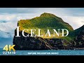 FLYING OVER Iceland (4K UHD) Beautiful Nature Scenery with Relaxing Music | 4K VIDEO ULTRA HD