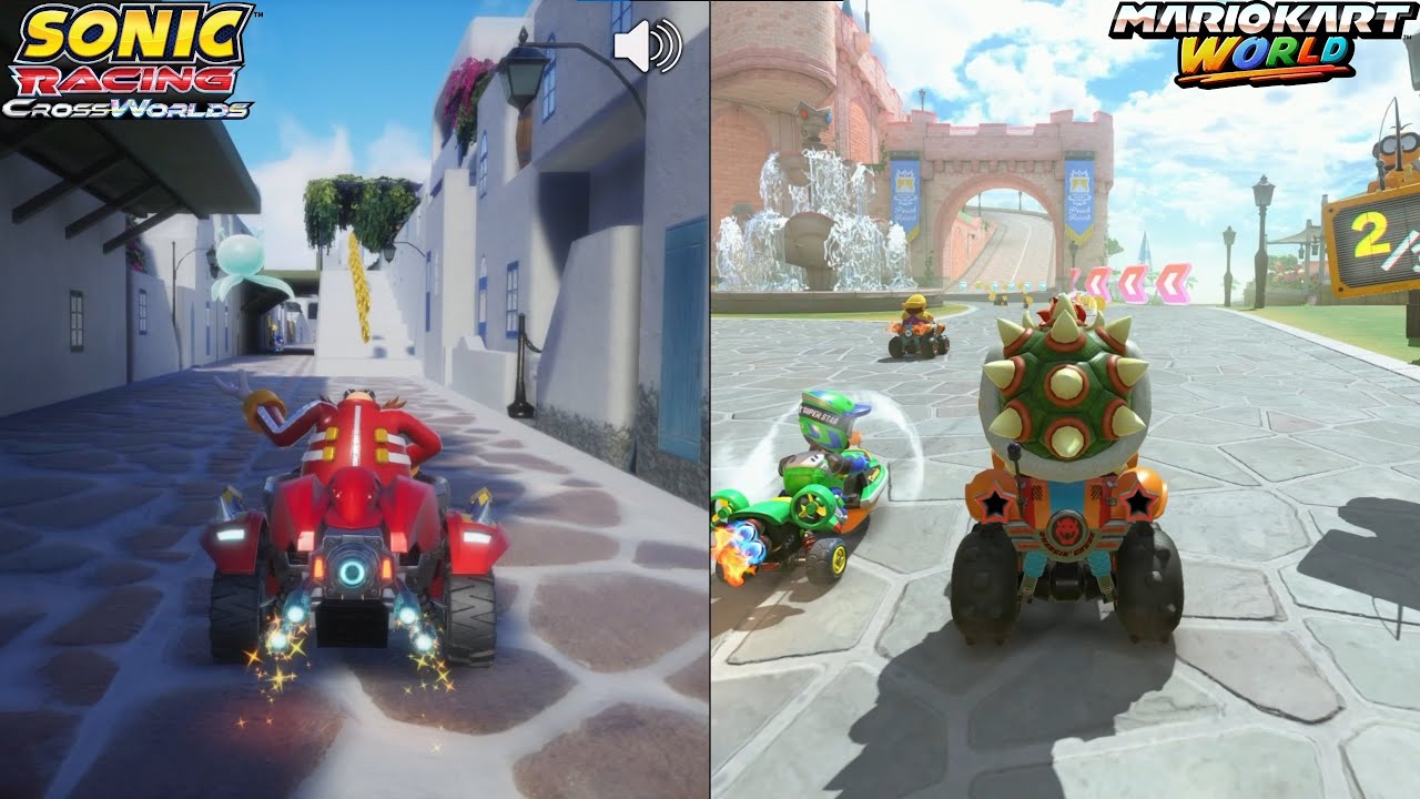 Sonic Racing: CrossWorlds vs Mario Kart World - Comparison