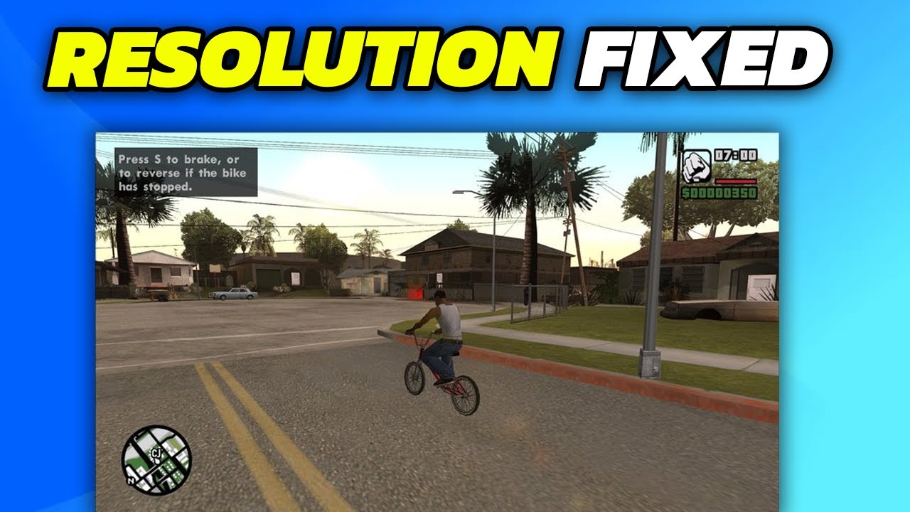 How To Fix Resolution In GTA San Andreas - YouTube