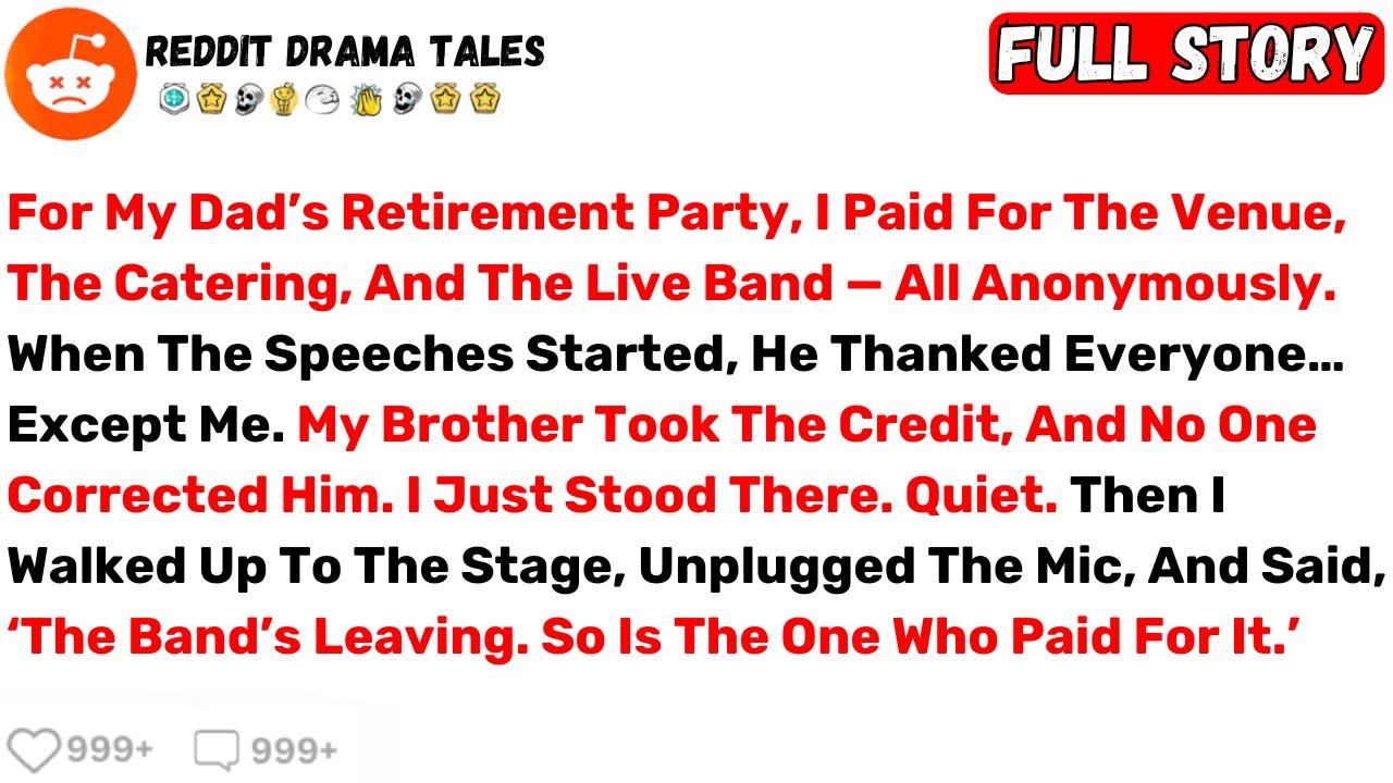 For My Dad’s Retirement Party, I Paid For The Venue, The Catering, And The... - Best Reddit Stories