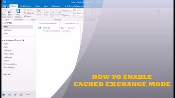 How to enable Cached Exchange Mode