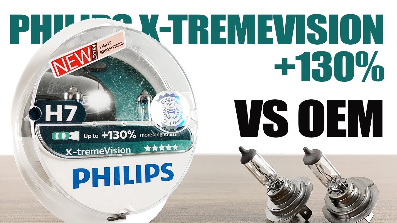  Philips X-treme Vision +130% Headlight Bulbs (Pack of
