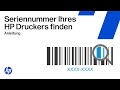 Ermitteln der Seriennummer Ihres HP Druckers | HP Support