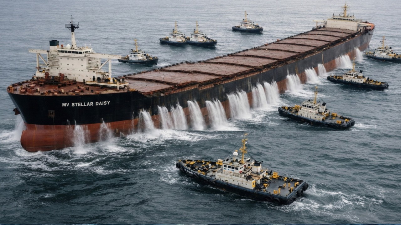 MV Stellar Daisy Recovered After 9 Years — The 321m Ore Carrier Rebuilt and Returned to Sea | ASMR