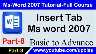 Ms Word 2007 Tutorial Part 8
