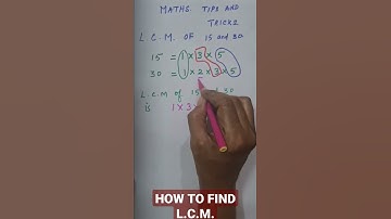 HOW TO FIND L.C.M. OF TWO NUMBERS #shorts #youtubeshorts #maths #tricks