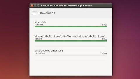 Piston Download Accelerator for Ubuntu Next