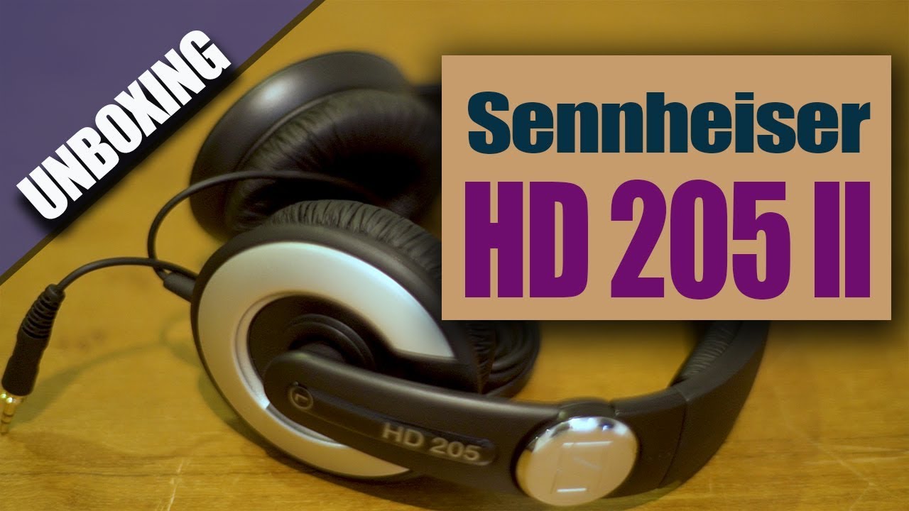 Sennheiser HD 205 Unboxing YouTube
