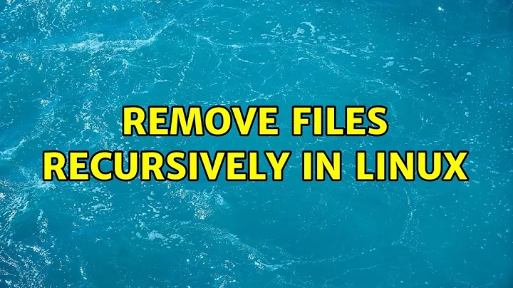 Remove files recursively in Linux (3 Solutions!!)