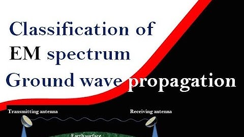 Ground wave propagation | Electromagnetic spectrum of radio waves