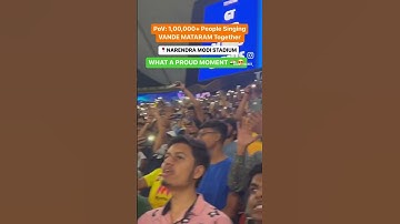 Thumbnail of 1,00,000+ PEOPLE SINGING VANDE MATARAM TOGETHER 🇮🇳