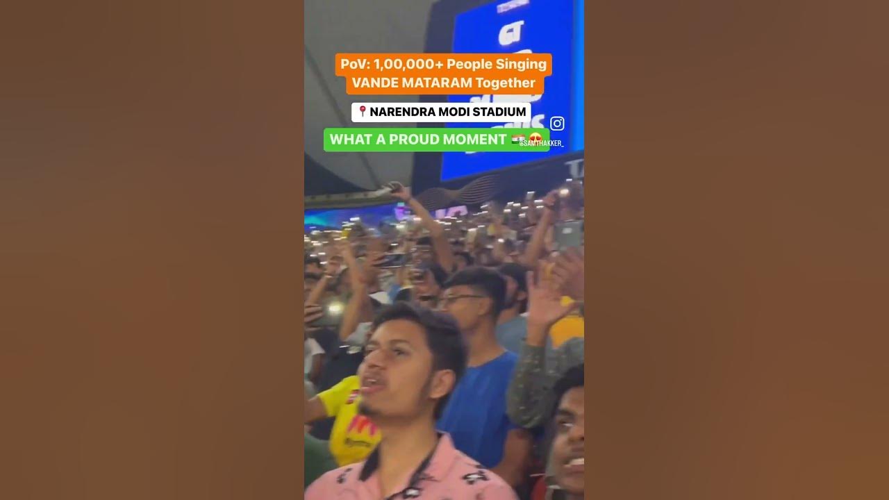 1,00,000+ PEOPLE SINGING VANDE MATARAM TOGETHER 🇮🇳
