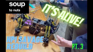 soup to nuts: HPI savage restoration - part 3 -chassis & transmission