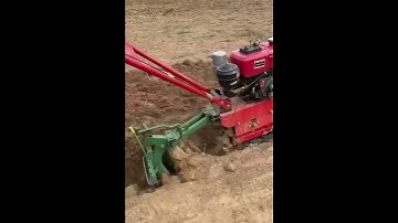 Chaintrack micro tillage machine#Multifunctional four-wheel micro...