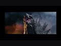 Godzilla voice cracks while roaring at a v Rex which he continues to eliminate