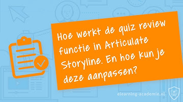 Quiz review functie in Articulate Storyline.