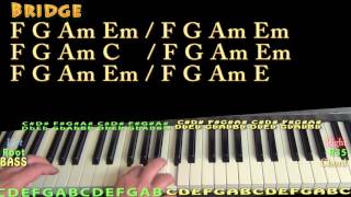 I Know What You Did Last Summer shawn Mendes Piano Lesson Chord Chart