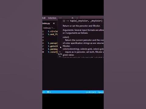 ️ Draw a snowman using turtle module in Python ☃️⛈ ️ #python #shorts ...