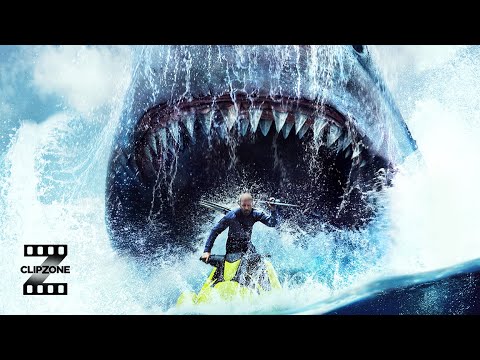 Meg 2: The Trench | Jet Ski Meg Fight | Warner Bros. Entertainment