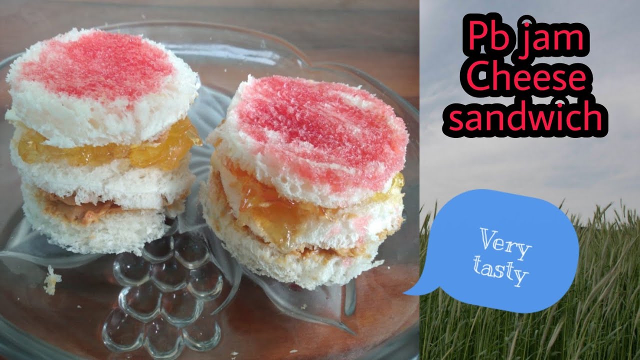 Pb peanut butter jam cheese sandwich 😋 ️ ️ YouTube