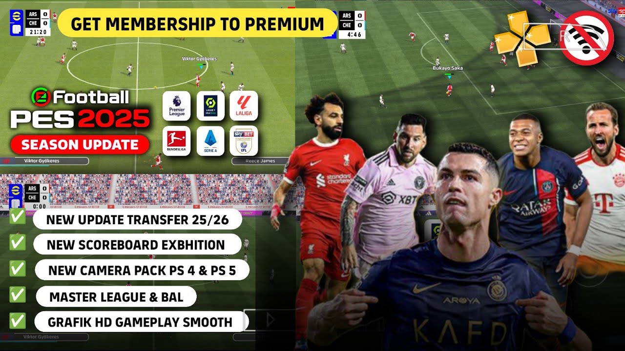 eFootball 26 PPSSPP New Camera Super Wide + Fix Edit Best Graphic HD Smooth Gameplay English Version