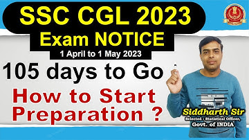 SSC CGL 2023 -  Notification - Exam Dates OUT -  #siddharthsir #gyanshila #ssccgl