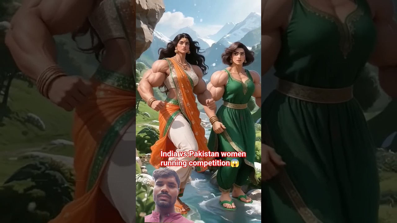 🇮🇳India vs Pakistan women running competition😱|