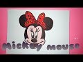 How to draw mickey mouse  easy drawing