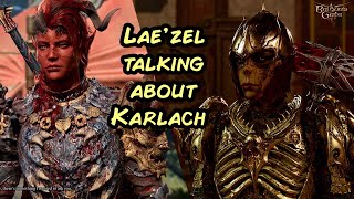Baldur's Gate 3: Lae'zel talking about Karlach after killing Gortash