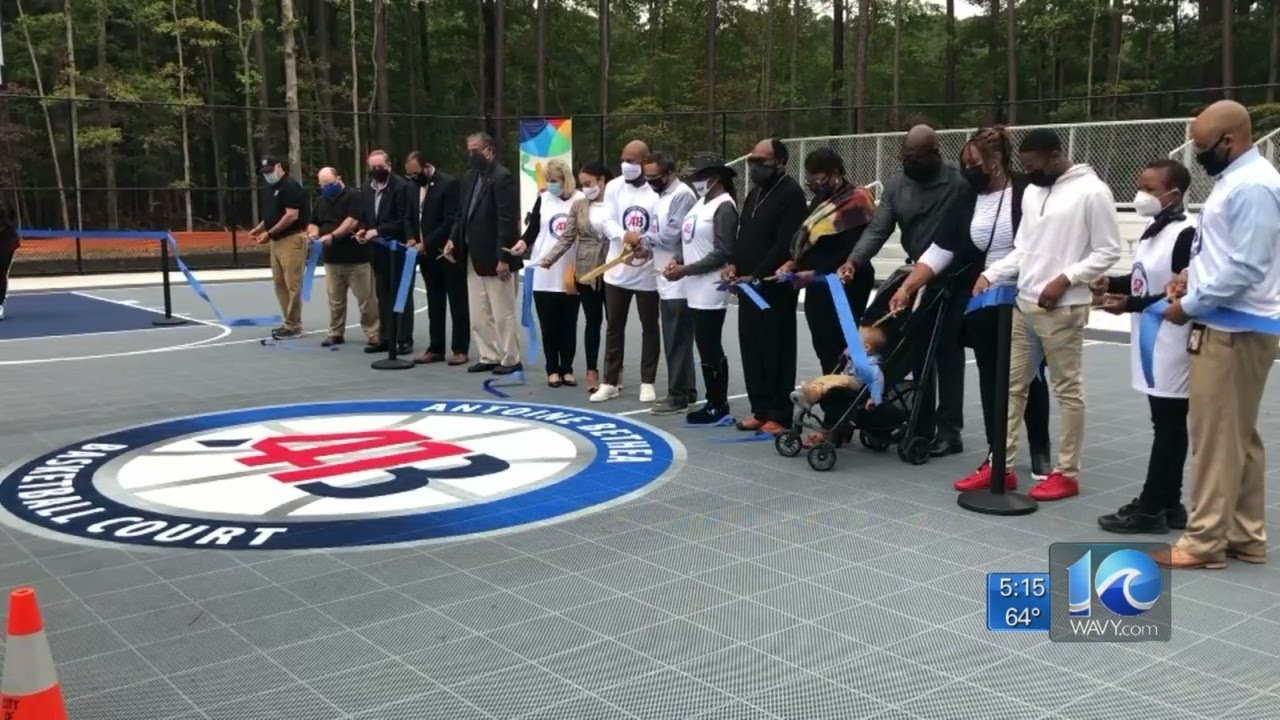 New Newport News basketball court donated by Antoine Bethea opens