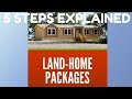 5 STEPS TO MOBILE HOME  LAND HOME PACKAGES