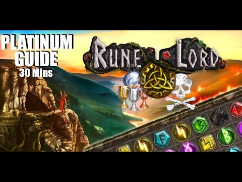 RuneLord - Platinum/Achievement Walkthrough Guide (Quickest Method with Cheats - 30 mins)