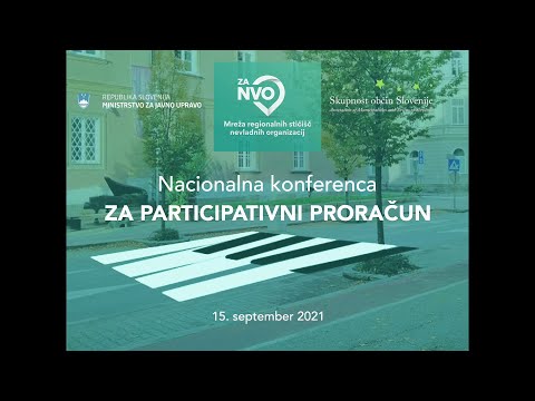 Konferenca Za participativni proračun 2021